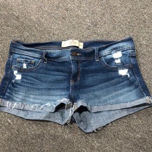 Distressed Hollister short-shorts